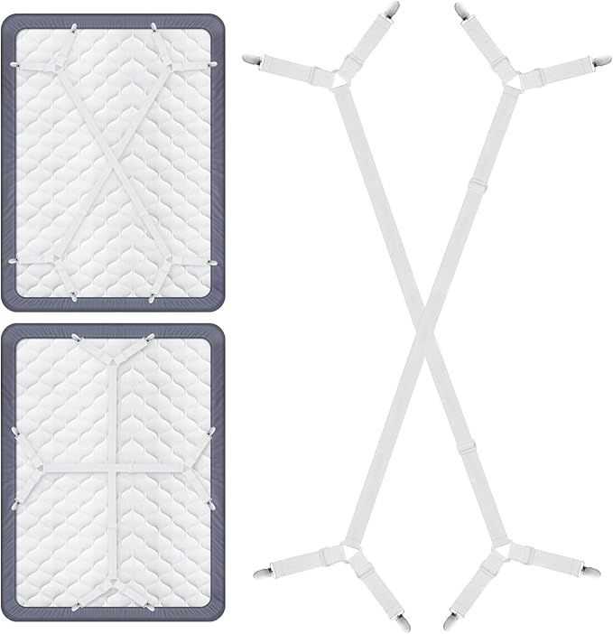 Adjustable Triangle Elastic Suspenders Gripper Holder (2 pcs)