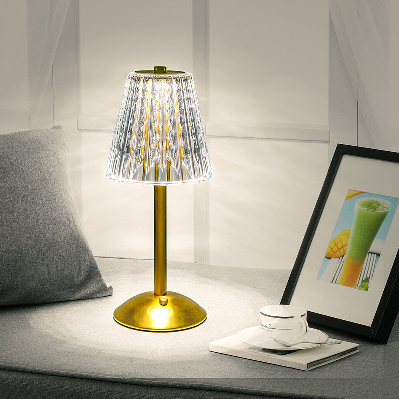 Crystal Glow Touch Lamp