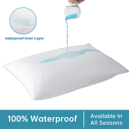 Zippered Waterproof Pillow Cover