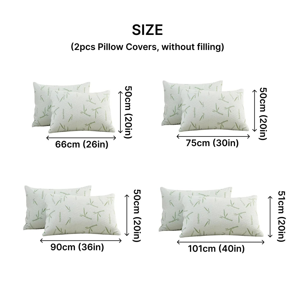 Waterproof Bamboo Pillowcases (Without Core)