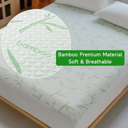 Waterproof Bamboo Mattress Cover (Without Pillowcase)