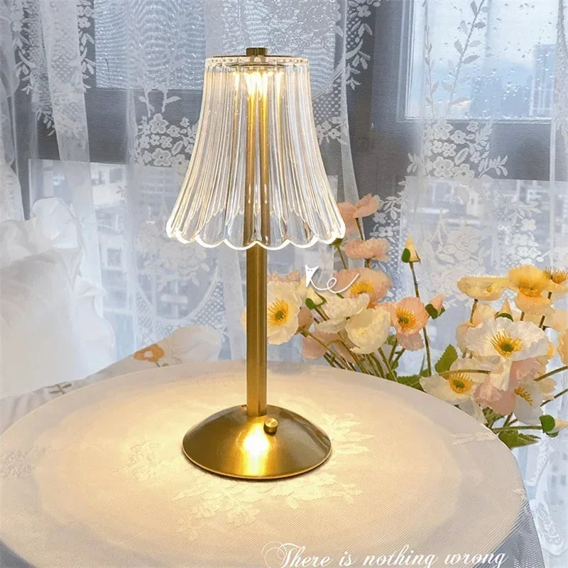 Crystal Glow Touch Lamp